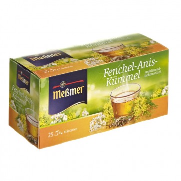 Meßmer Fenchel-Anis-Kümmel 25 Teebeutel - 12 Packungen