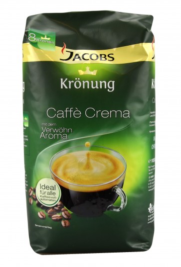 Jacobs Krönung Caffe Crema, 1kg ganze Bohnen