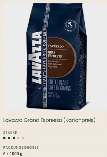 Lavazza Grand Espresso 1000 g
