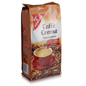 Gut & Günstig Caffè Crema Kaffeebohnen 1kg