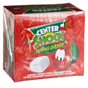 Center Shock Rolling Cherry - Kirsch-Kaugummis 100St.