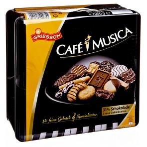 Griesson Café Musica Gebäck Keksdose 1kg