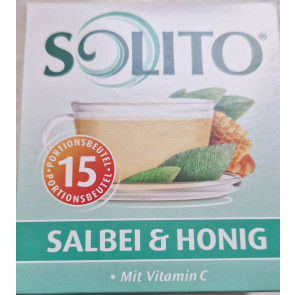 SOLITO Salbei und Honig Instant Heißgetränk 15x9g