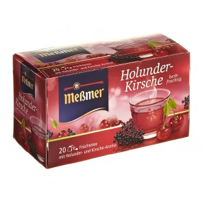 Meßmer Holunder-Kirsche 20 Teebeutel - 10 Packungen