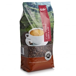 Käfer Caffe Crema Sanft & Mild, 1kg ganze Bohnen